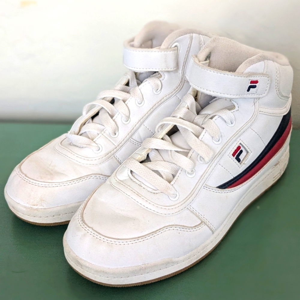 Fila high top White sneakers size 6.5